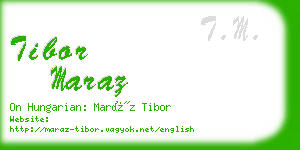 tibor maraz business card